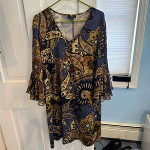 MSK Multicolor Patterned Dress